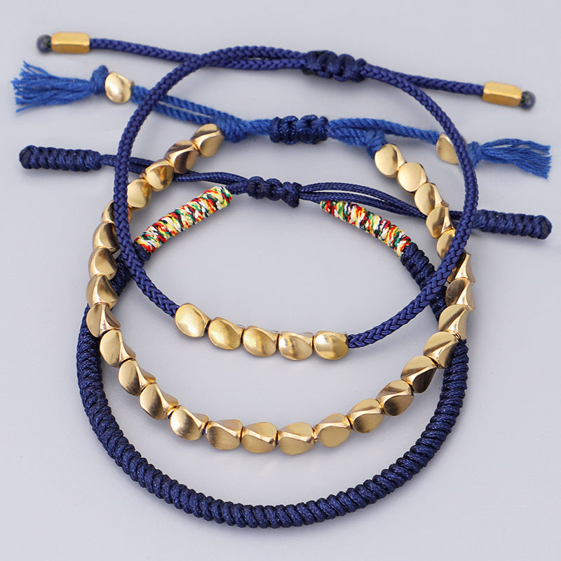 Handcrafted Navy Bracelet For Men Balance By Tinkers
