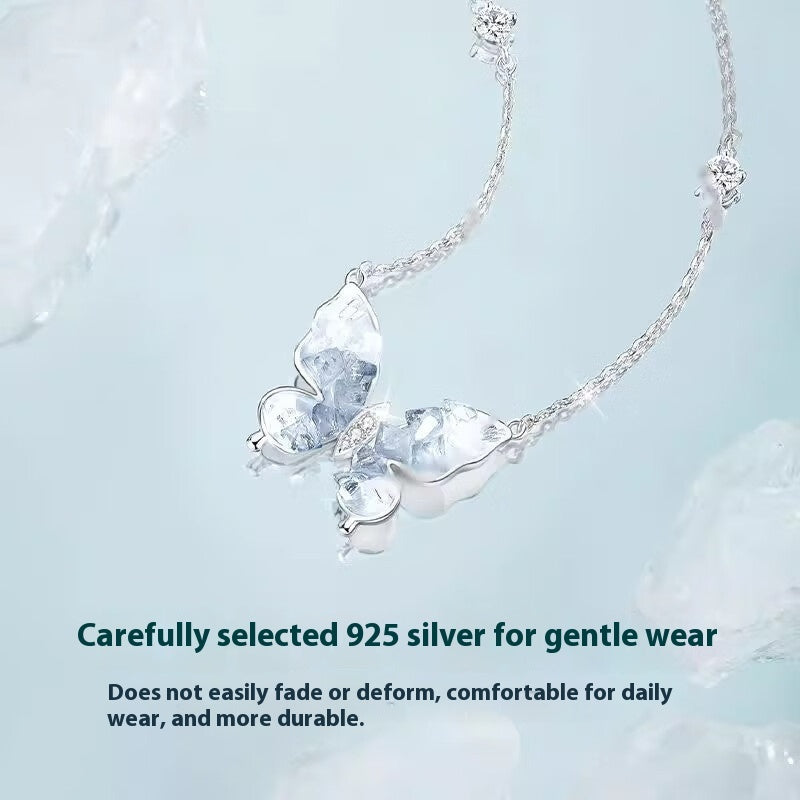 Bingyu Schmetterling Leichte Luxus-Schlüsselbeinkette