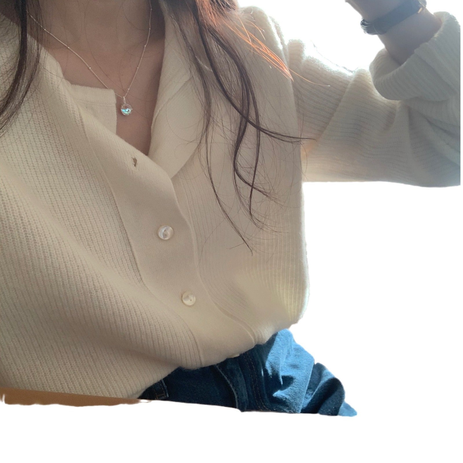 Geometric Round 925 Silver Pendant Necklace For Women