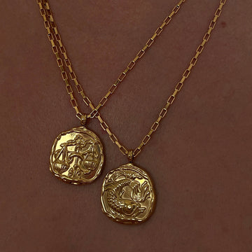Elegant Handcrafted Zodiac Necklace by Tinkers for Spiritual Harmony