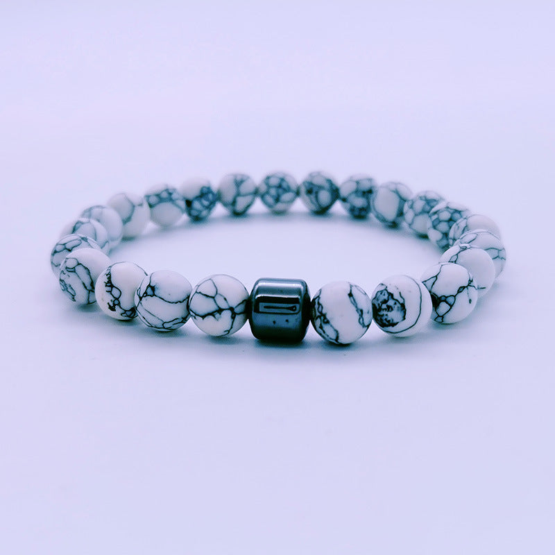 Tinkers Turquoise Haematite Tiger Eye Volcanic Rock Bracelet Limited - 0