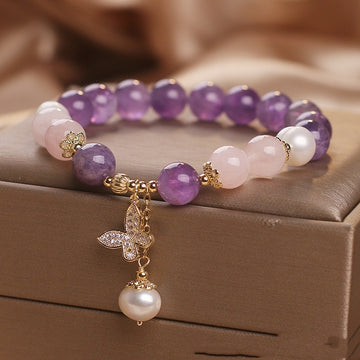 Amethyst Butterfly Bracelet For Women Healing By Tinkers
