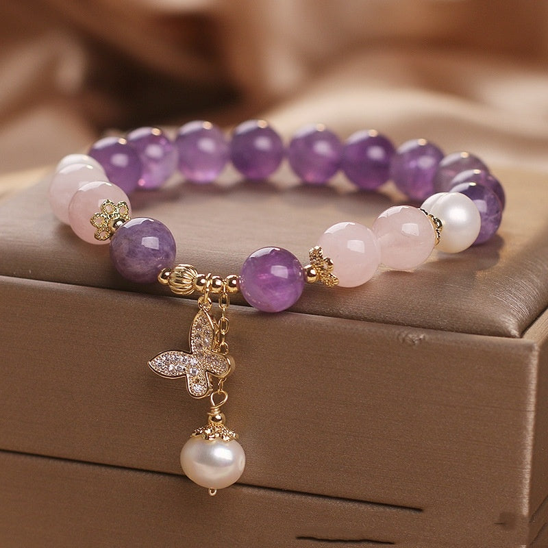 Amethyst Butterfly Bracelet For Women Healing By Tinkers