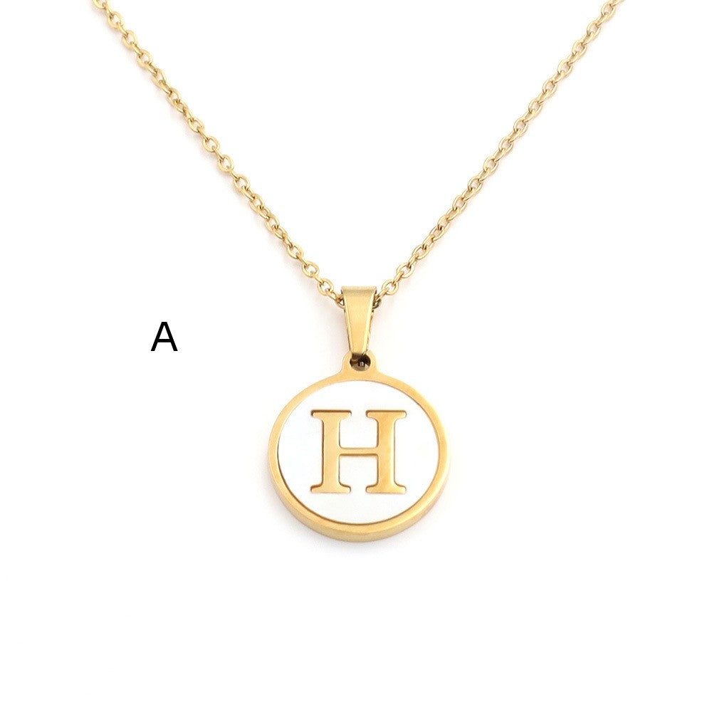 Handcrafted Natural Stone Alphabet Pendant by Tinkers for Empowerment