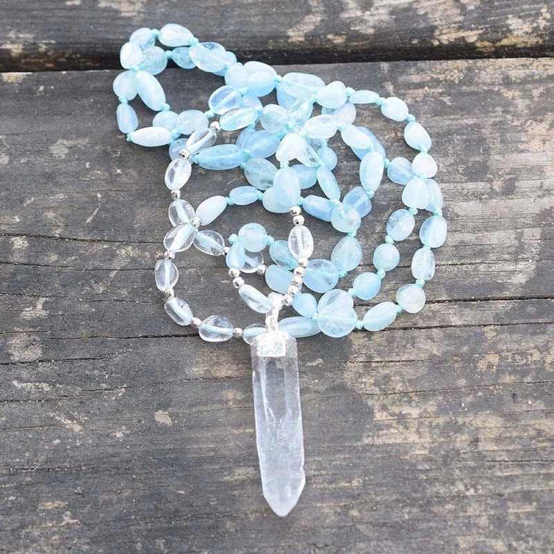 Handcrafted Natural Bohemian Stone Necklace by Tinkers for Healing