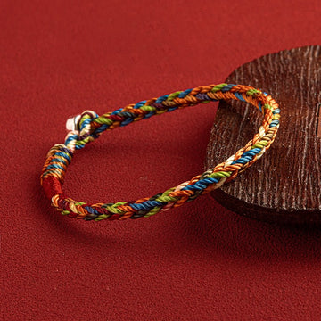Handcrafted Multicolored Rope Bracelet by Tinkers for Luck and Balance