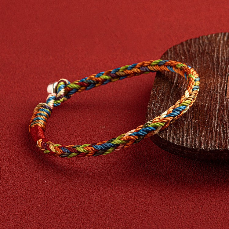 Handcrafted Multicolored Rope Bracelet by Tinkers for Luck and Balance