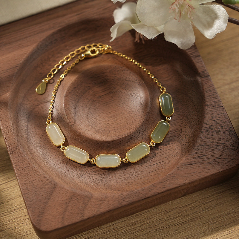 Hetian Jade Bracelet for Women Balance Healing by Tinkers