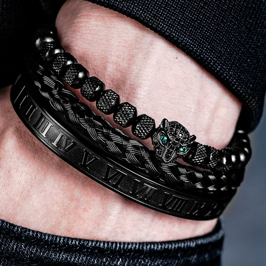 Tinkers Leopard Head Set Mesh Bracelet Pineapple Pearl Exclusive - 0