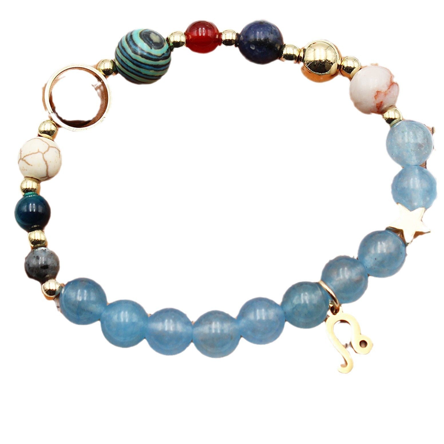 Tinkers Twelve Constellations Natural Stone Bracelet Zodiac Edition - 0