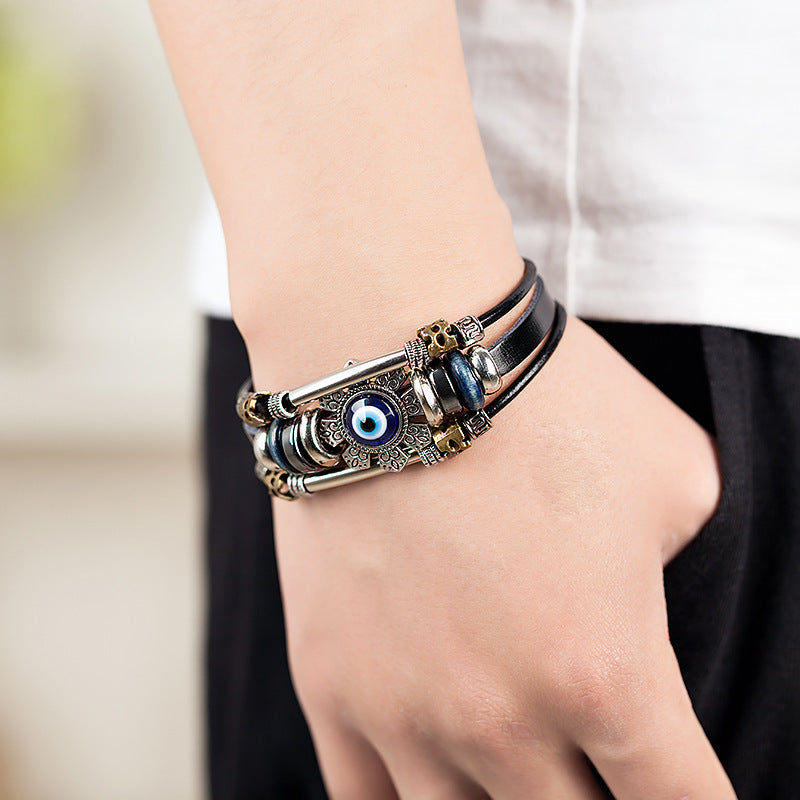 Tinkers Tinkers Turkish Blue Eye Alloy Bracelet Geometric Timeless - Apparel & Accessories > Jewelry > Bracelets 0
