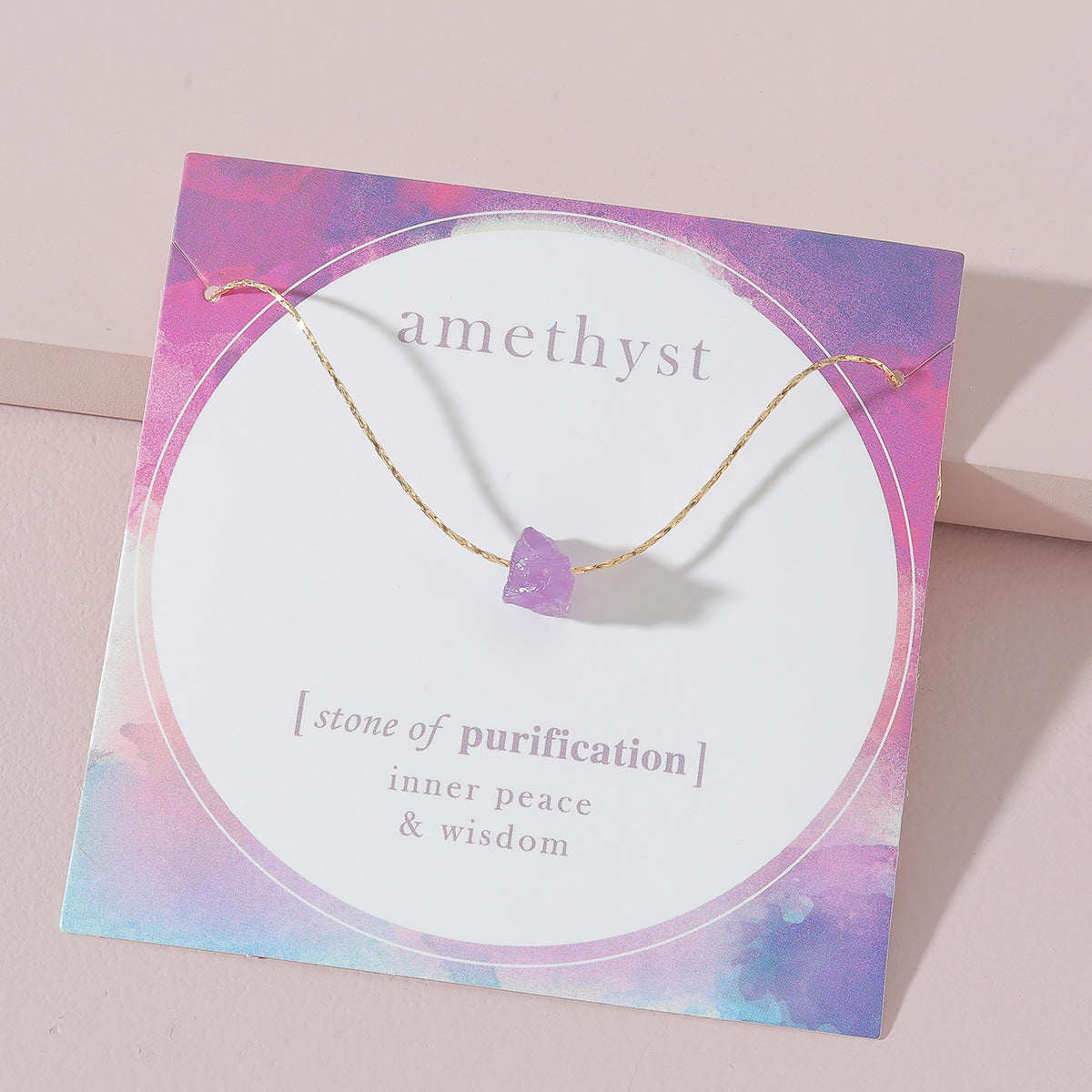 Handcrafted Amethyst Healing Necklace for Women by Tinkers