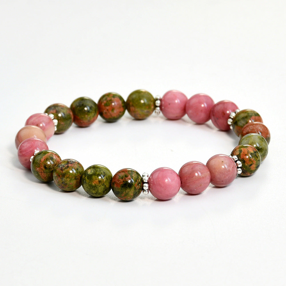 Unakite Prayer Beads 108 Natural Stone Mala Bracelet Set