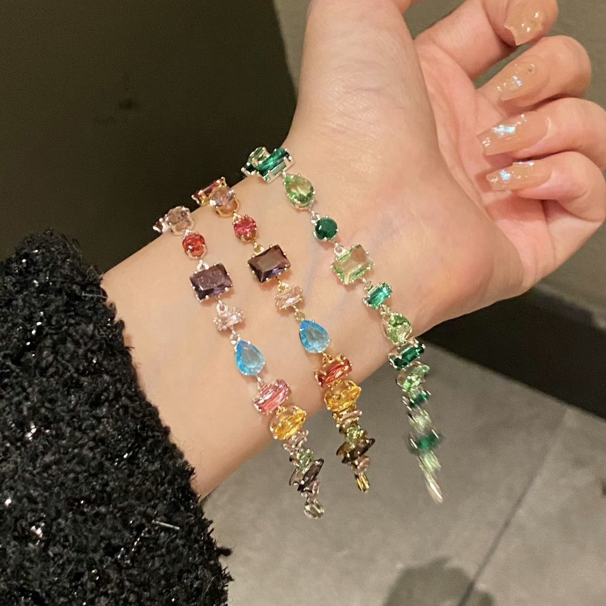 Handcrafted Zircon Drop Bracelet For Women Love By Tinkers