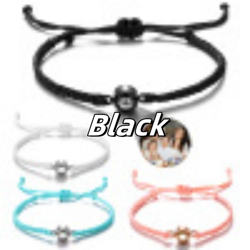 Tinkers Customized Circle Photo Projection Bracelet Adjustable - Apparel & Accessories > Jewelry > Bracelets 0