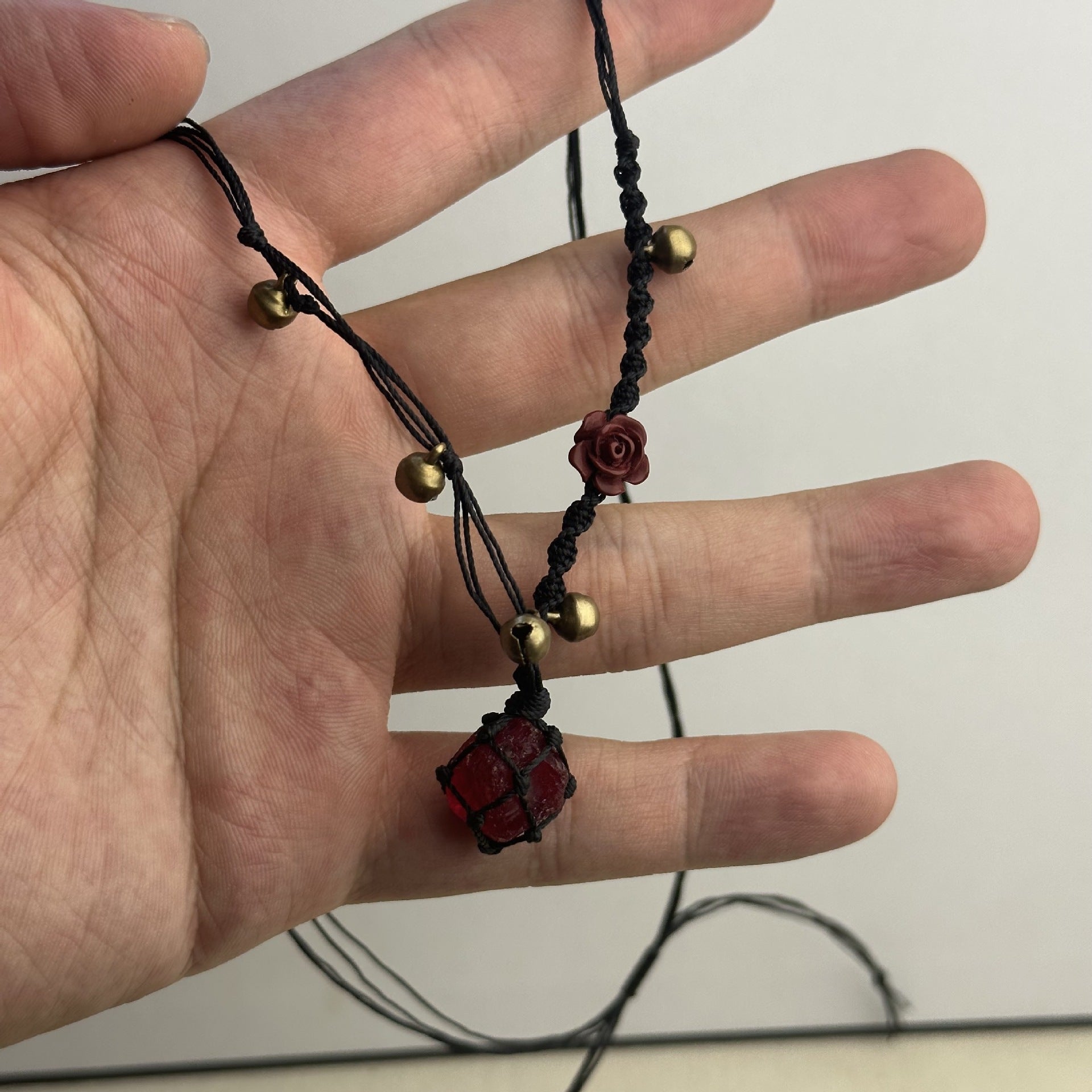 Handcrafted Labradorite Moonstone Necklace for Intuitive Protection by Tinkers