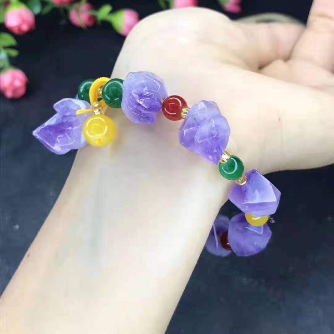 Tinkers Tinkers Amethyst Bead Bracelet Travel Collection Exclusive - 0