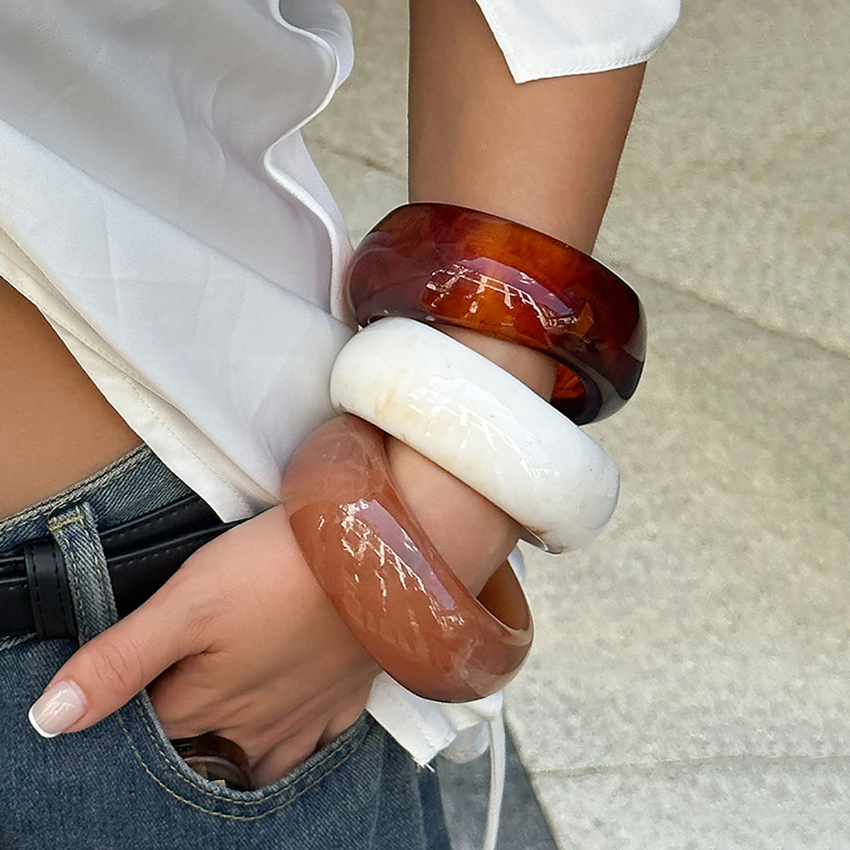 Tinkers Exclusive Resin Translucent Wide Bracelet Colorfast Edition - 0