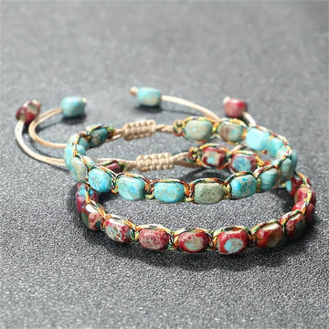 Tinkers Brand Emperor Stone Hemp Rope Beaded Bracelet Exclusive - 0
