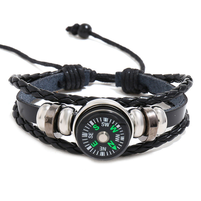 Handcrafted Leather Bracelet For Men Protection by Tinkers