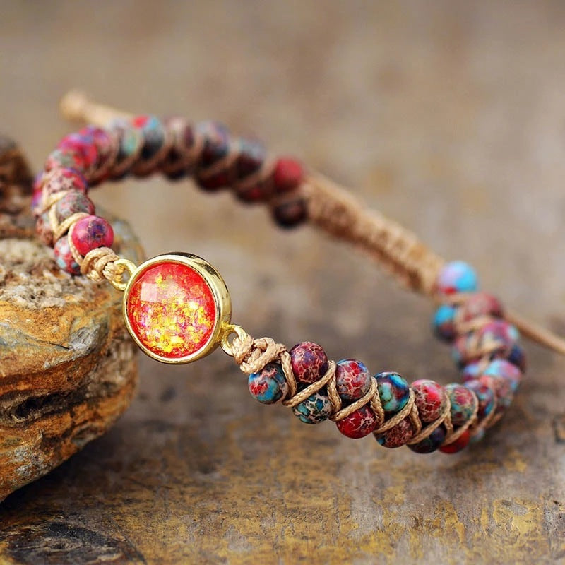 Tinkers Emperor Stone Beads Handwoven Bracelet Limited Edition - 0