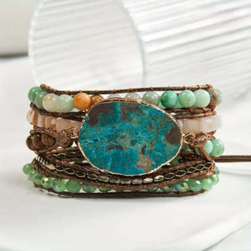 Natural Stone Bracelet For Her By Tinkers Handcrafted Balance