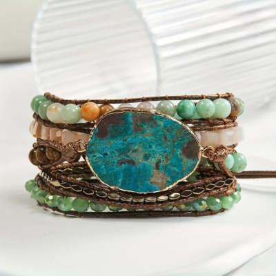 Natural Stone Bracelet For Her By Tinkers Handcrafted Balance