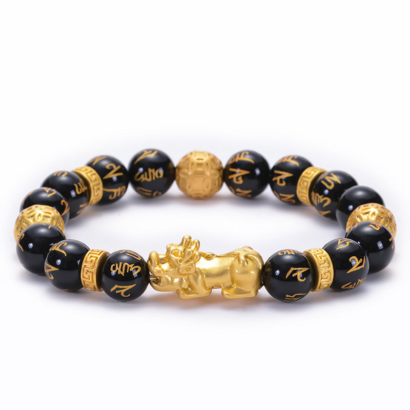 Black Agate Bracelet For Men Protection by Tinkers