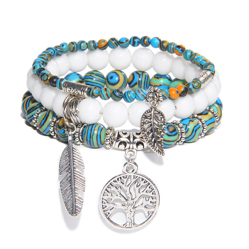 Handcrafted Turquoise Tree of Life Bracelet by Tinkers for Women's Healing