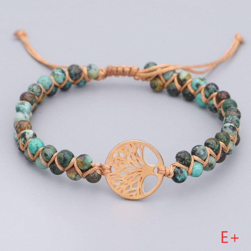 Tinkers Tinkers Woven Twine Tree Of Life Yoga Bracelet Artisan - Apparel & Accessories > Jewelry > Bracelets 0