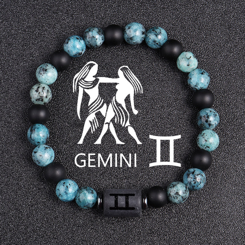Tinkers Tinkers Rare Obsidian Zodiac Bracelet Twelve Constellations - Apparel & Accessories > Jewelry > Bracelets 0