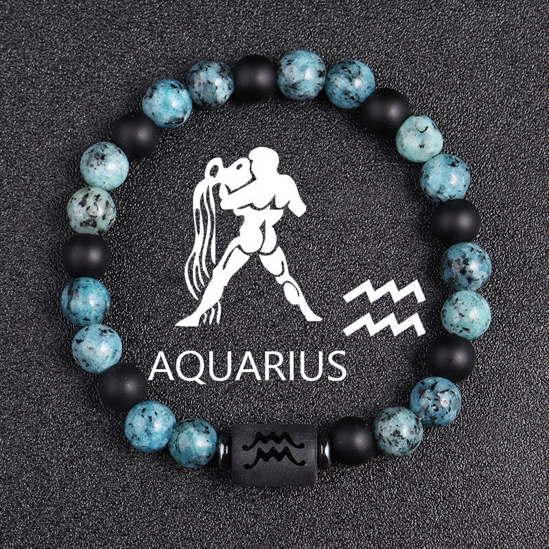 Tinkers Tinkers Rare Obsidian Zodiac Bracelet Twelve Constellations - Apparel & Accessories > Jewelry > Bracelets 0