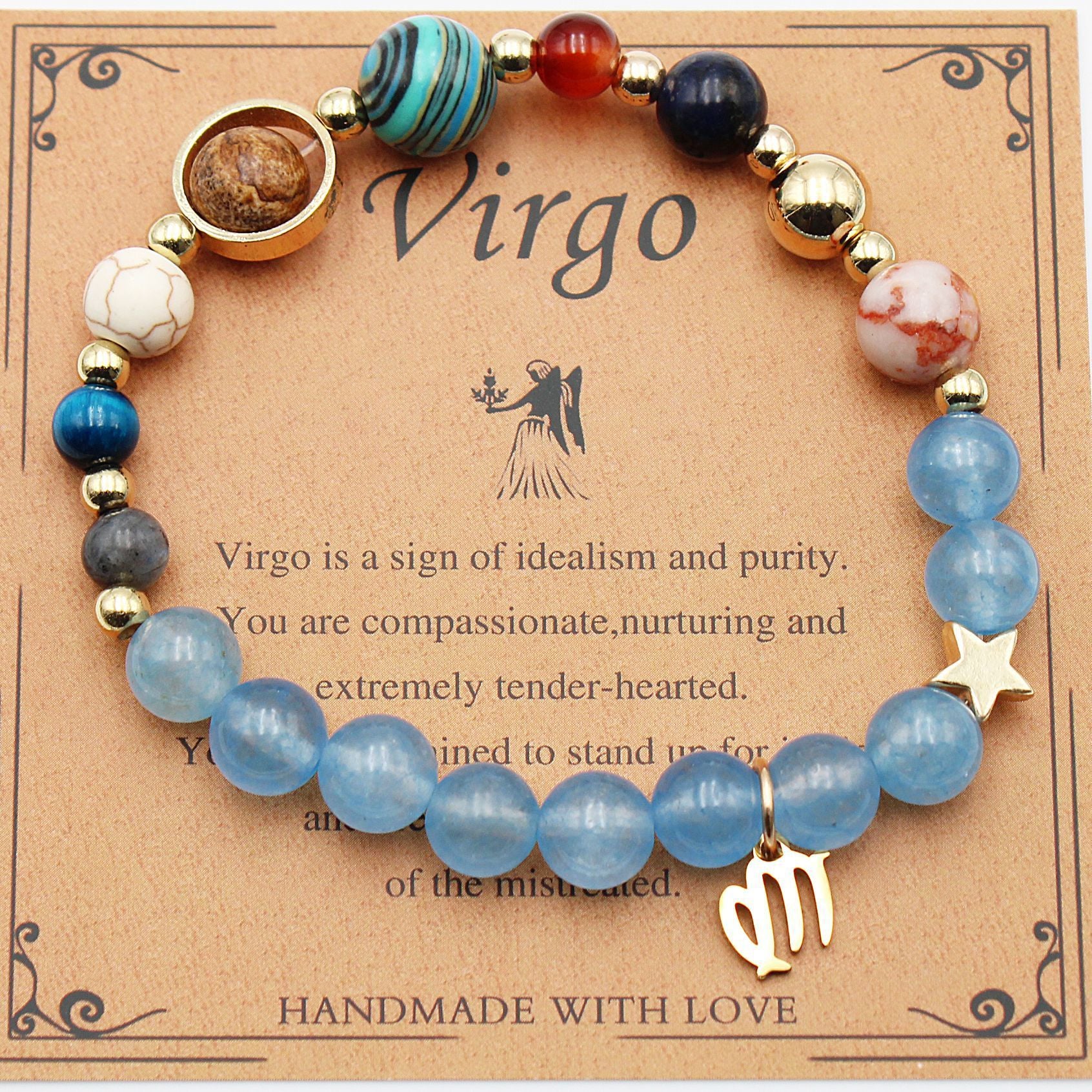 Tinkers Twelve Constellations Natural Stone Bracelet Zodiac Edition - 0