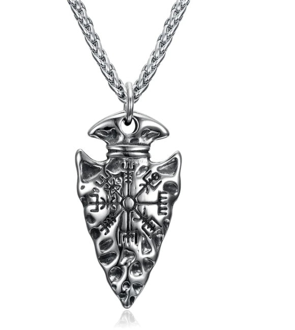 Asgard Crafted Stainless Steel Nordic Spear Head Pendant