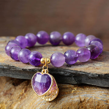 Handcrafted Natural Amethyst Bracelet for Love and Healing by Tinkers