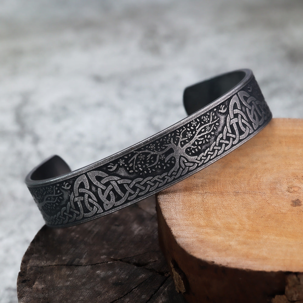 Lucky Tree Fashion Men's Bracelet Titanium Steel