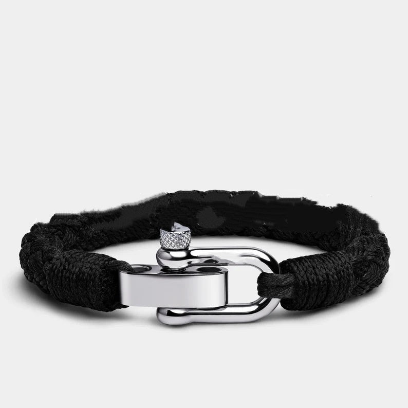 Hematite Protection Calm Nautical Minimalist Bracelet Unisex