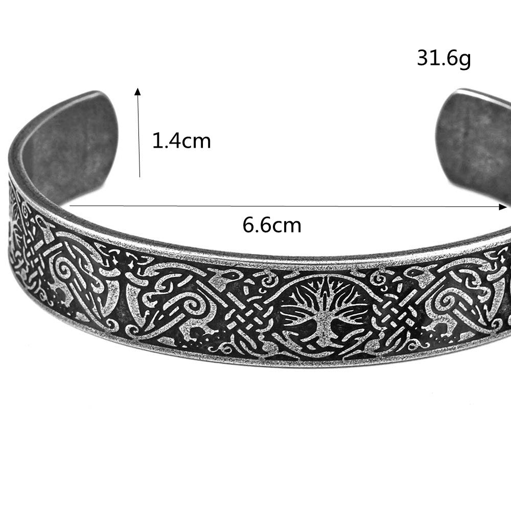 Lucky Tree Fashion Men's Bracelet Titanium Steel