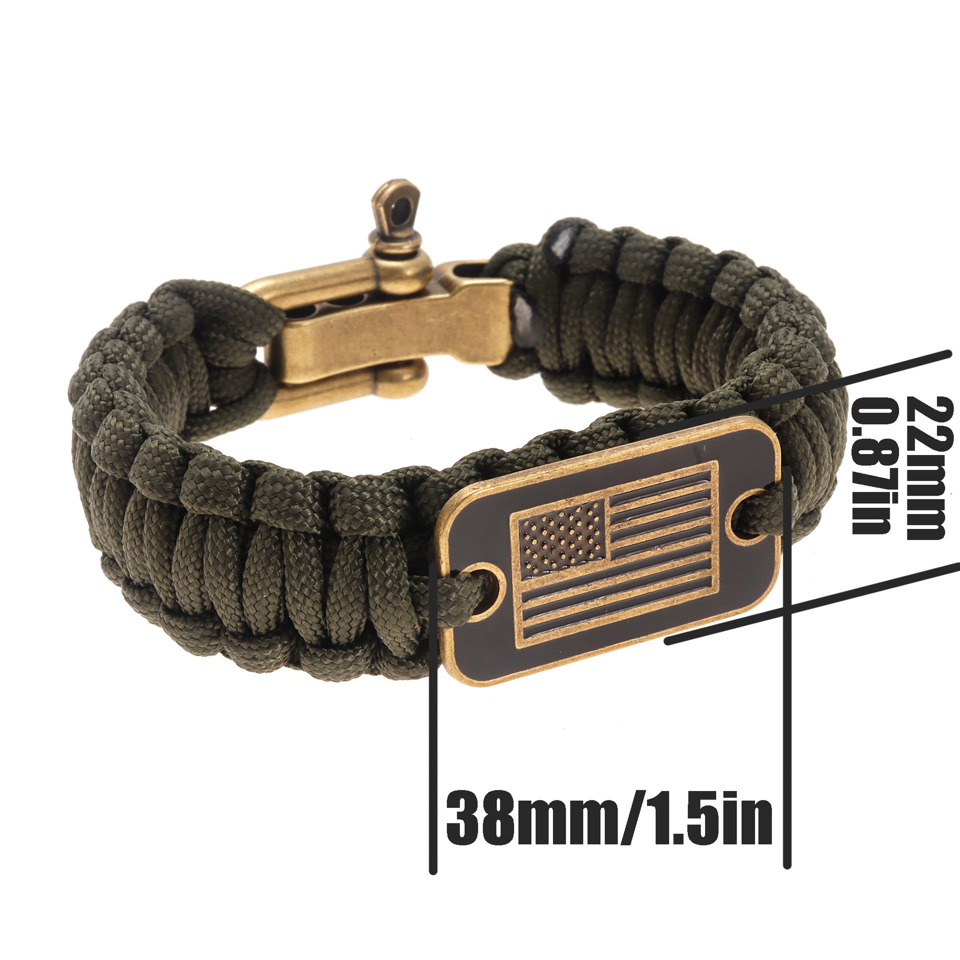Tinkers Brand Paracord Bracelet Zinc Alloy Clip Signature Edition - 0