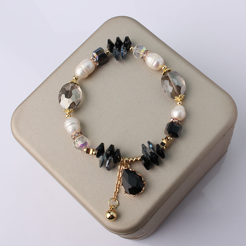 Tinkers Pearl Crystal Stitching Bracelet Korean Style Elite - 0