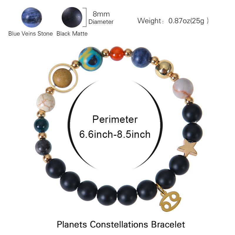 Tinkers Tinkers Frosted Stone Beaded Constellation Elite Bracelets - Uncategorized 0