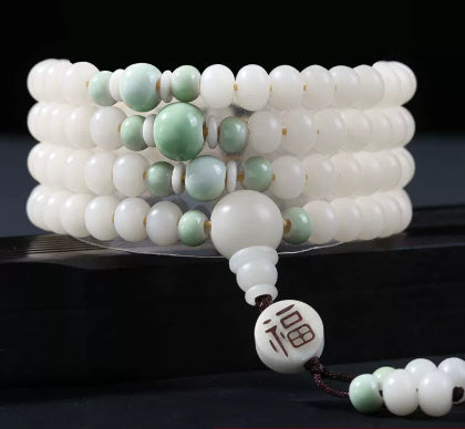 108 Bodhi Root Beads Bracelet Vintage Bodhi Seed Jewelry