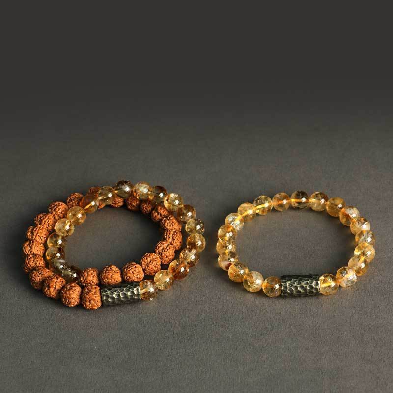 Tinkers Bodhi Yellow Tower Crystal Double Ring Bracelet Edition - 0