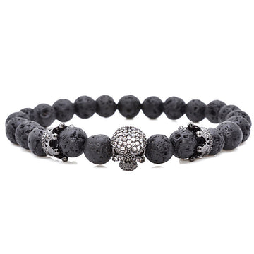 Tinkers Volcanic Rock Beaded Crown Zircon Bracelet Exclusive - 0