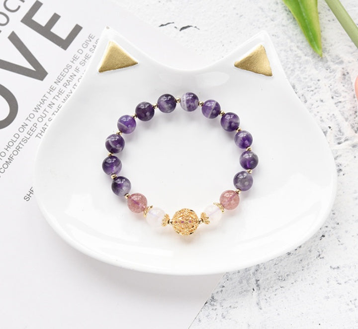 Natural Handcrafted Healing Amethyst Bracelet for Women by Tinkers