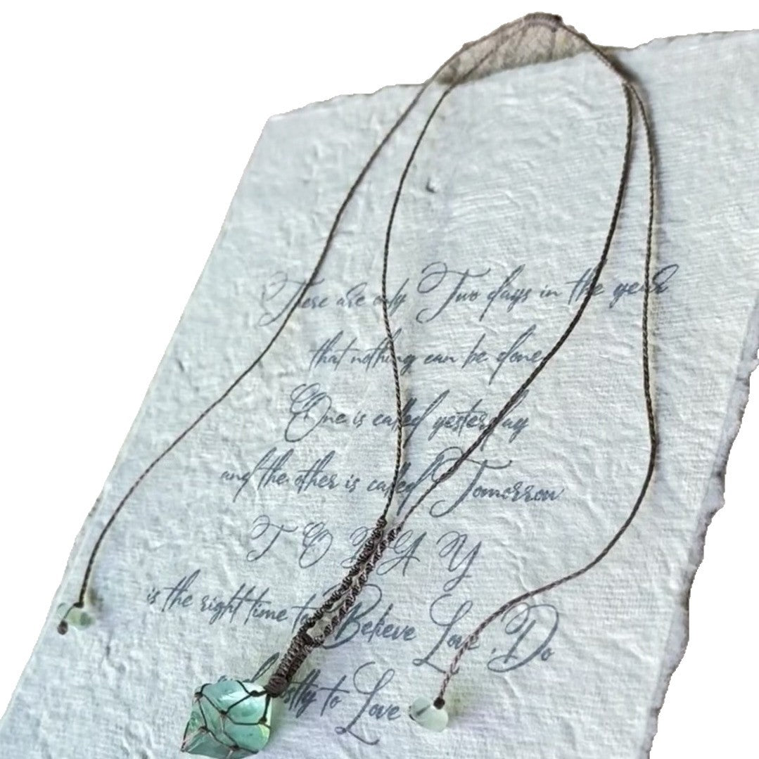 Handcrafted Labradorite Moonstone Necklace for Intuitive Protection by Tinkers