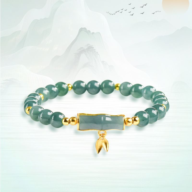Natural Jade Blue Water Festival High Rise Bracelet Women