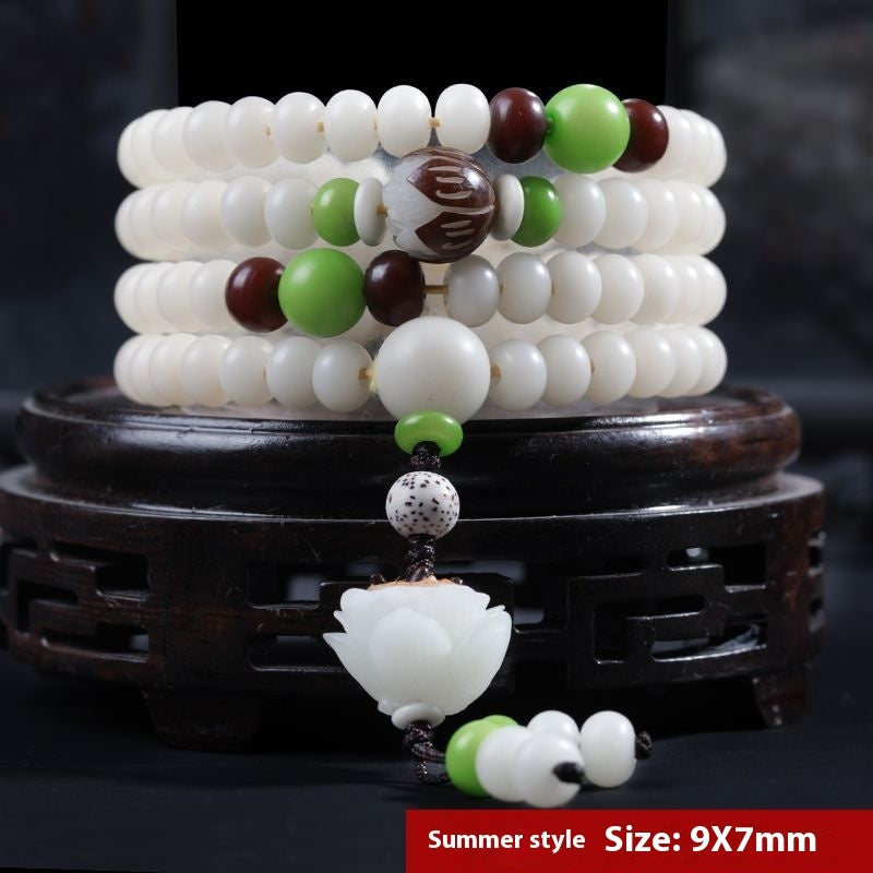 108 Bodhi Root Beads Bracelet Vintage Bodhi Seed Jewelry