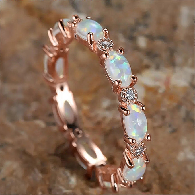 Exquisite Handcrafted Opal Ring for Women's Emotional Balance by Tinkers