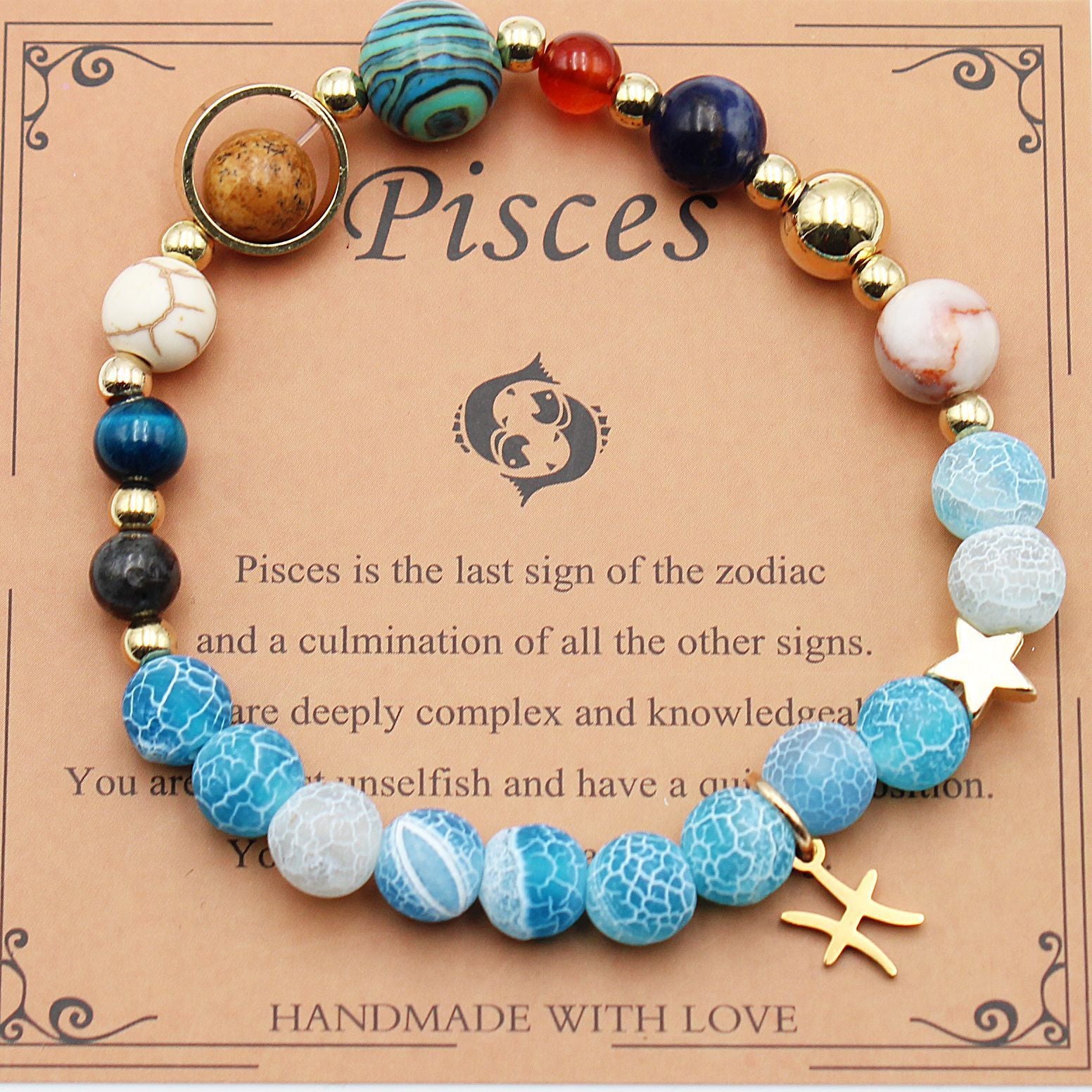 Tinkers Twelve Constellations Natural Stone Bracelet Zodiac Edition - 0